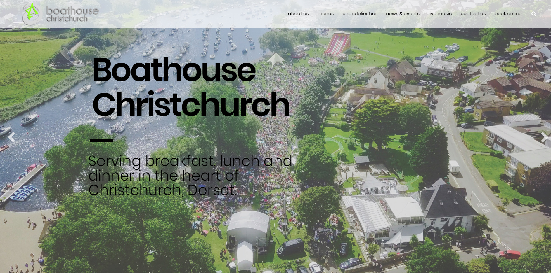New websites for the Boathouse Christchurch and Beach House Mudeford!